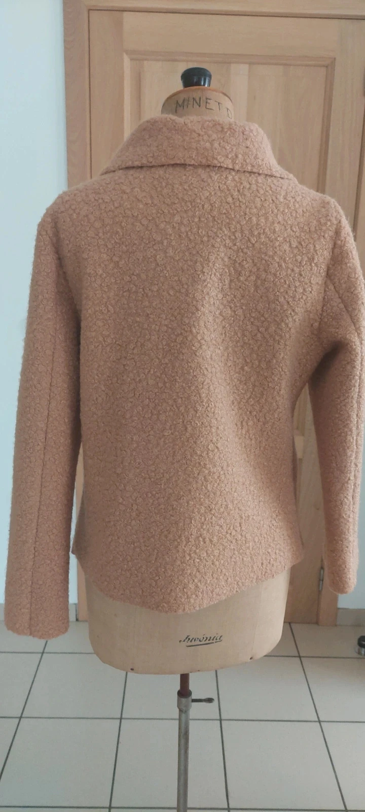 Manteau court effet laine bouclée - Roberta Biagi - Taille S – photo 6